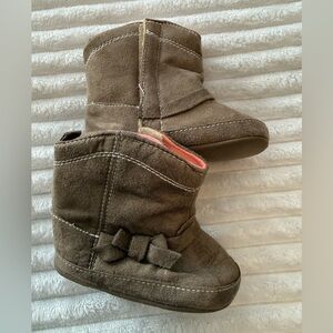Carter's Tan Kids Boots with Bow